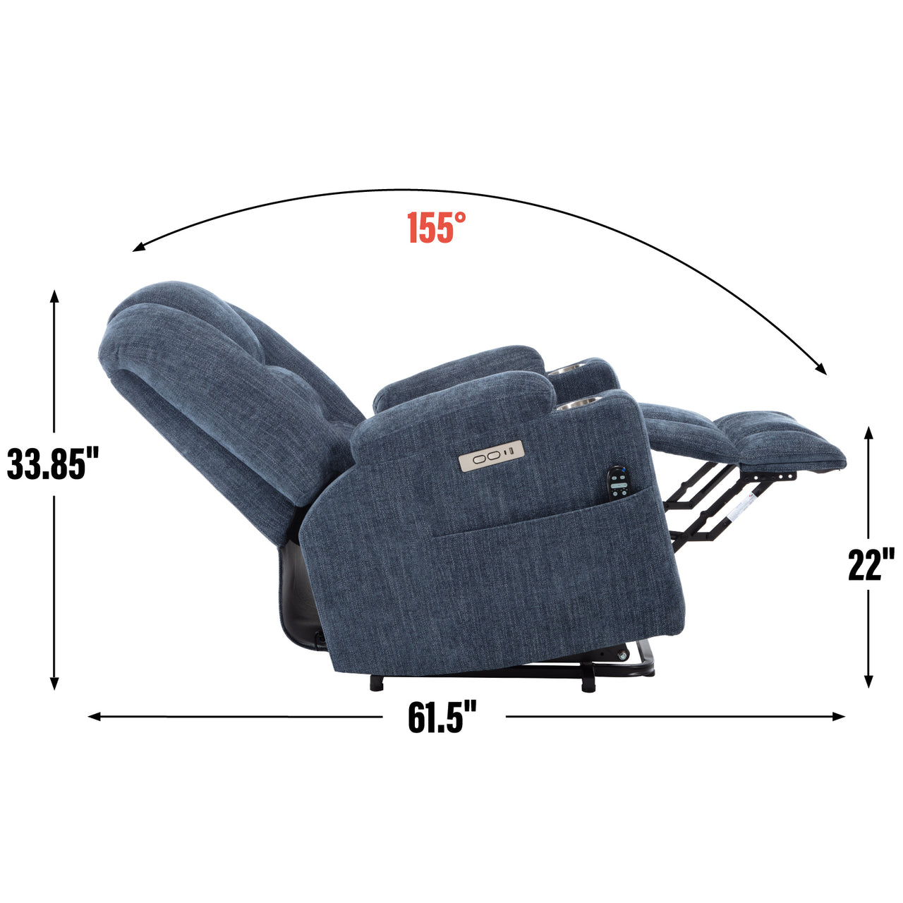 COZYLift 34" Recliner with Heat Massage - 1971