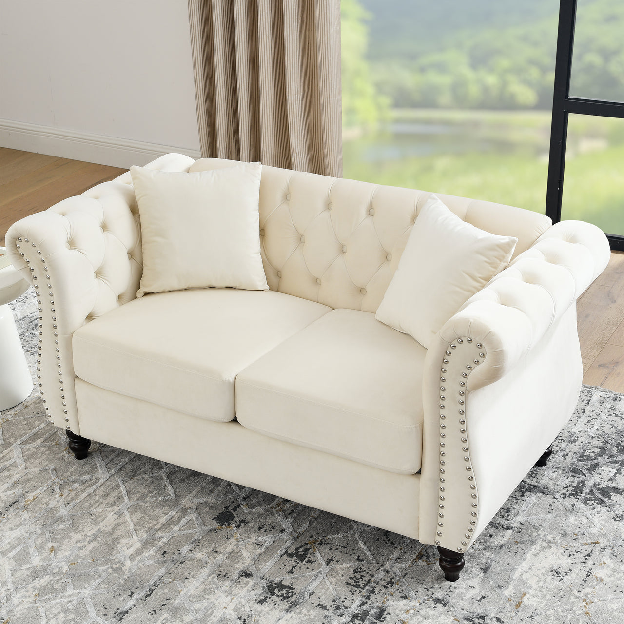 ROSALIND 59" Chesterfield Loveseat