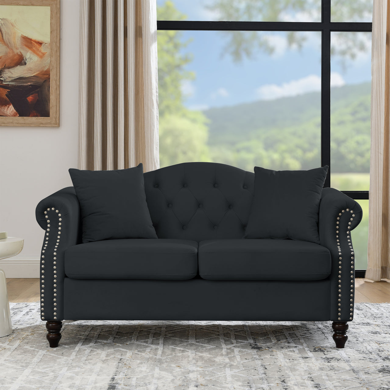 SYLVIE 57" Chesterfield Sofa