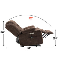 Thumbnail for COZYLift Recliner with Heat Massage - 6317 L