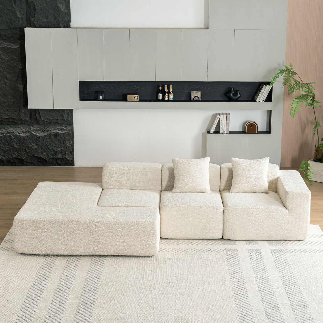 MORVIXA 117" Sectional Sofa