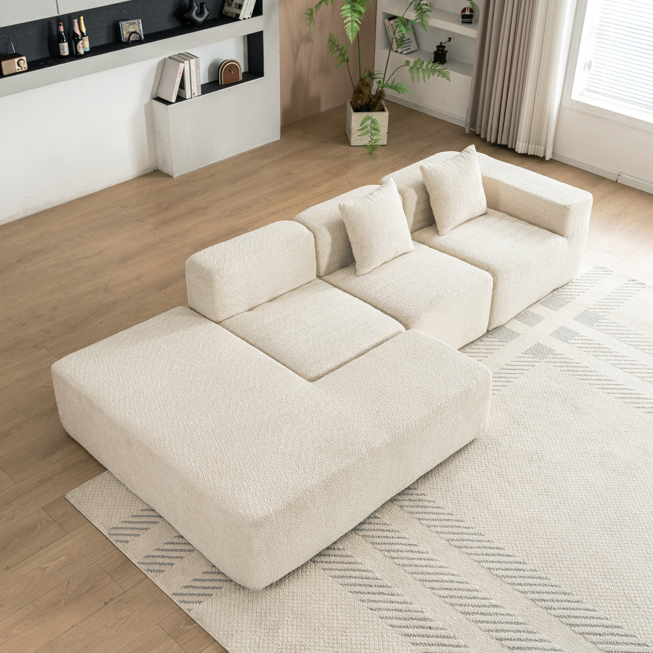 MORVIXA 117" Sectional Sofa