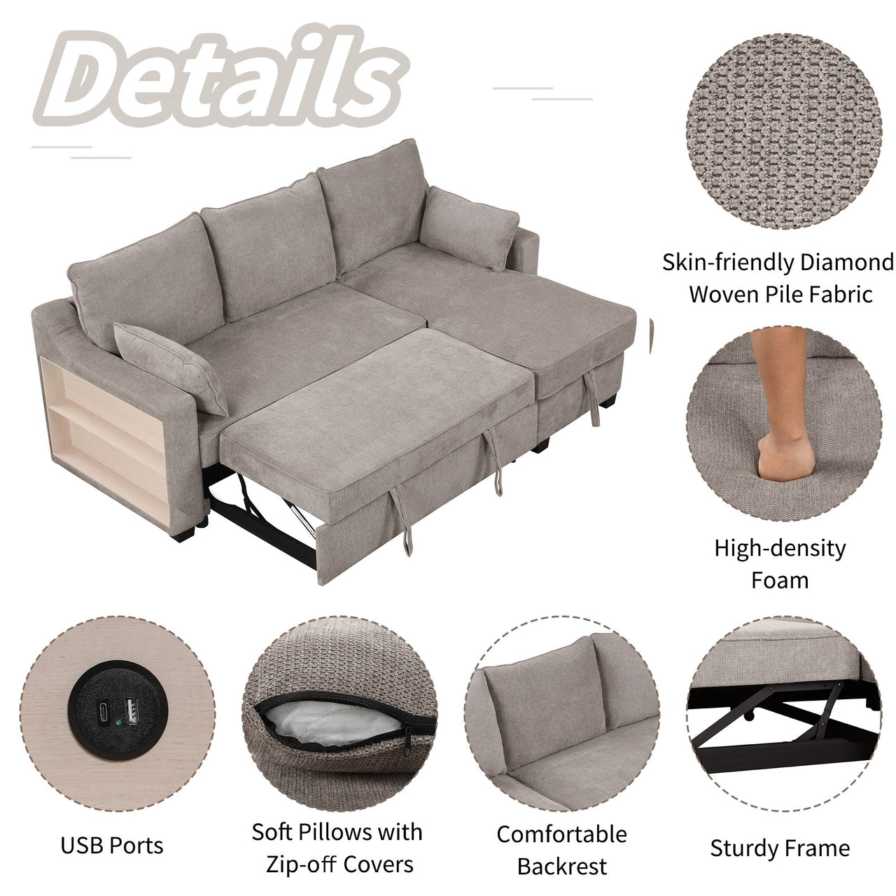 PYLONIS 90" Sofa