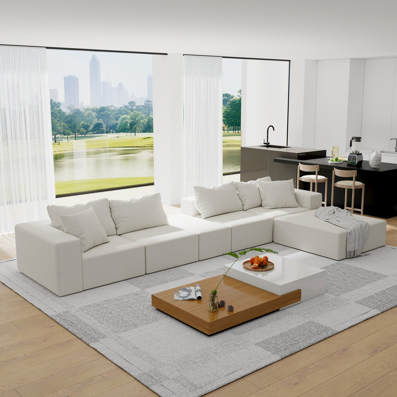 EVELYN 132" Sectional Sofa