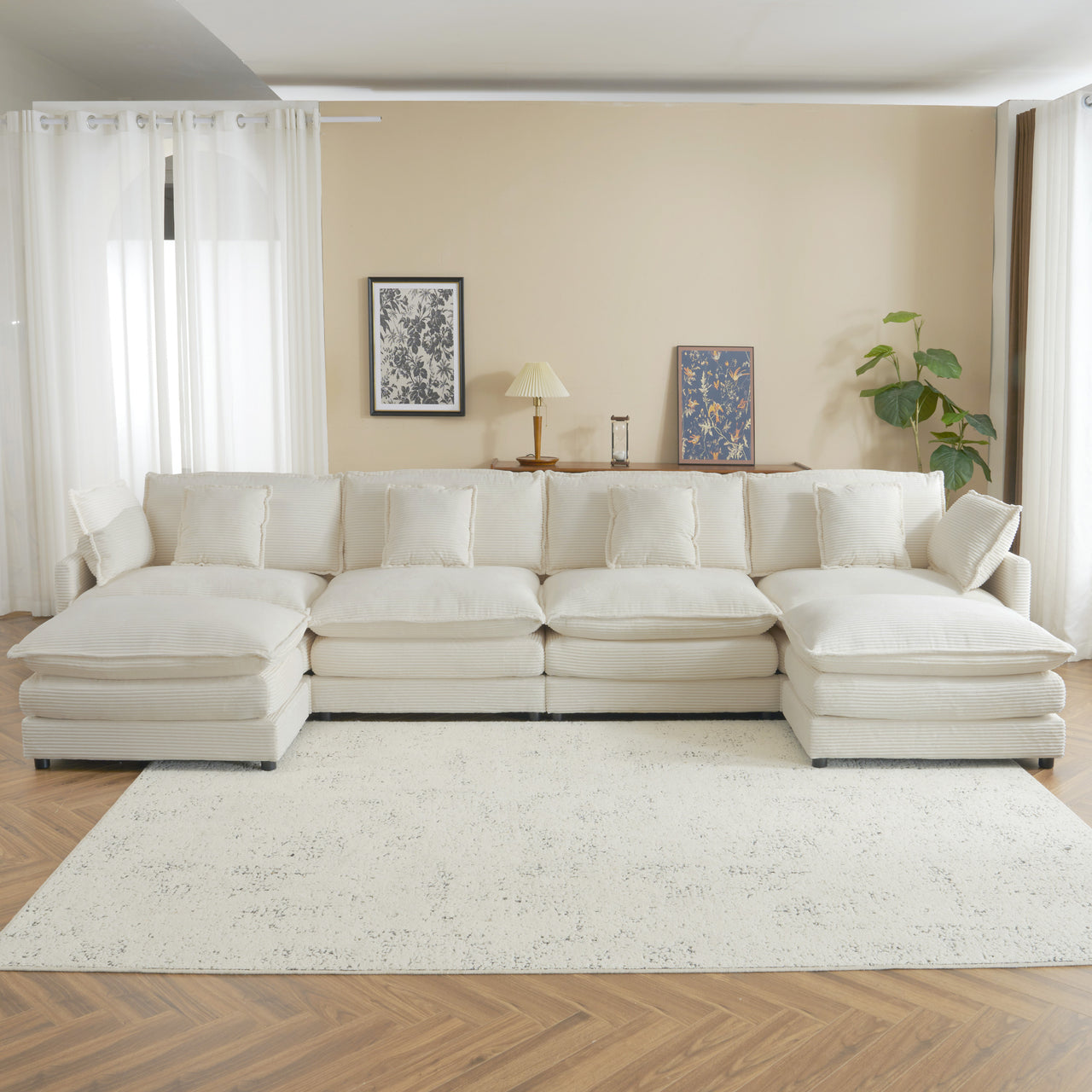 ZENVORIS 150" Sectional Sofa