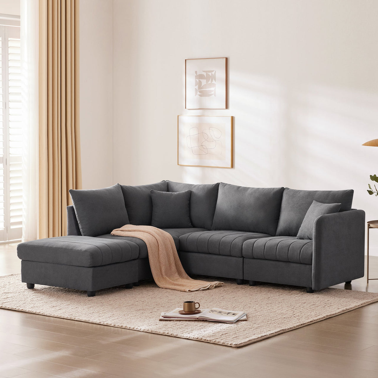 VORIXA 89" Sectional Sofa