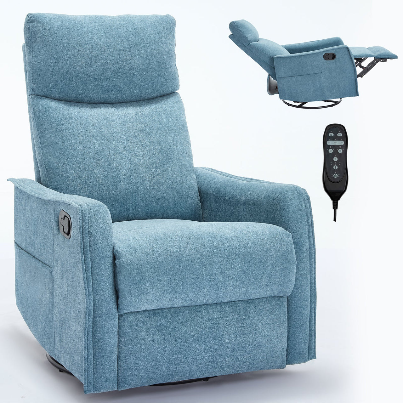 DRENVORIX 27" Recliner with Heat Massage