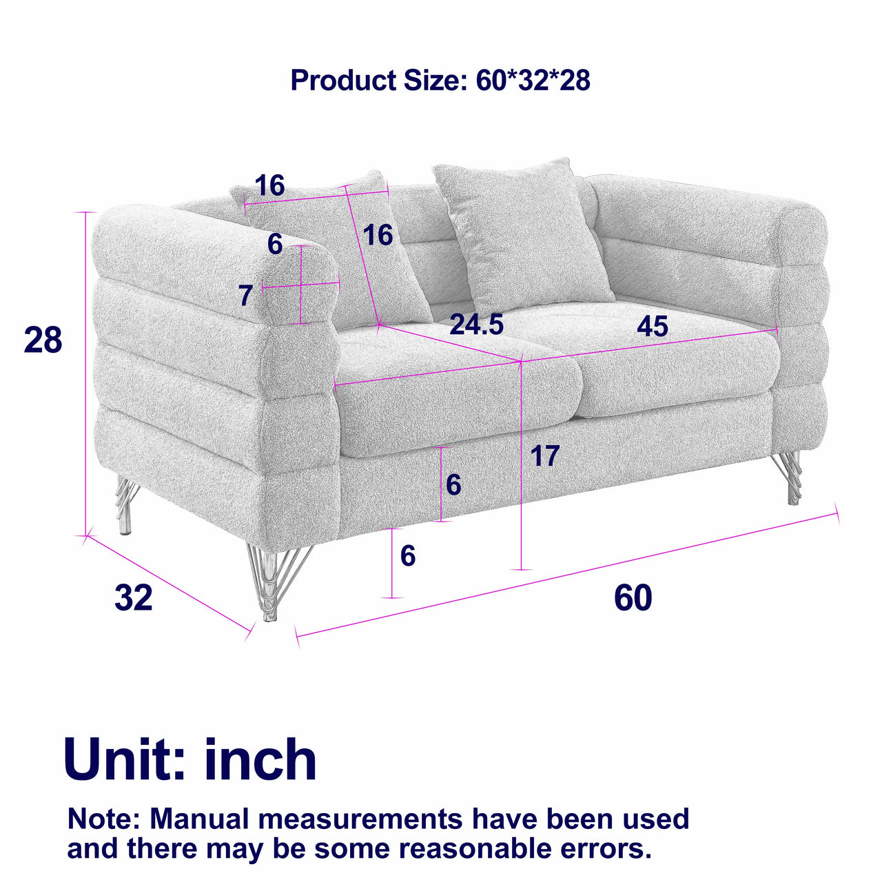 GAVIN 60" Loveseat