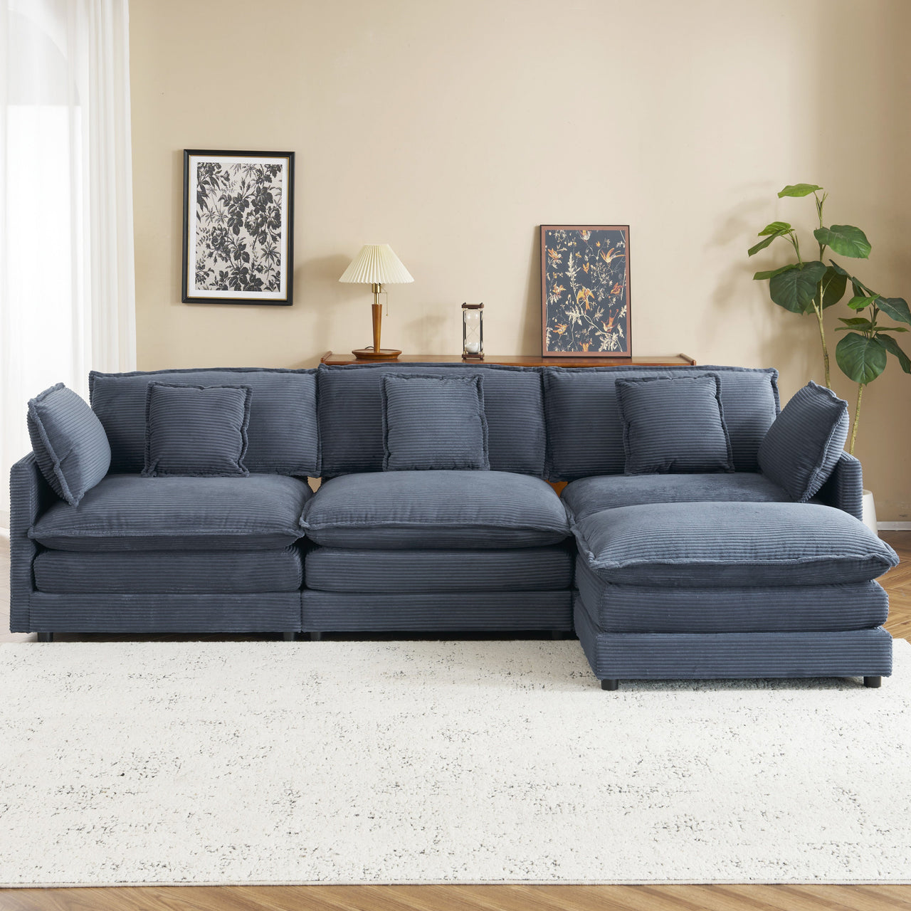 ZENVORIS 113" Sectional Sofa