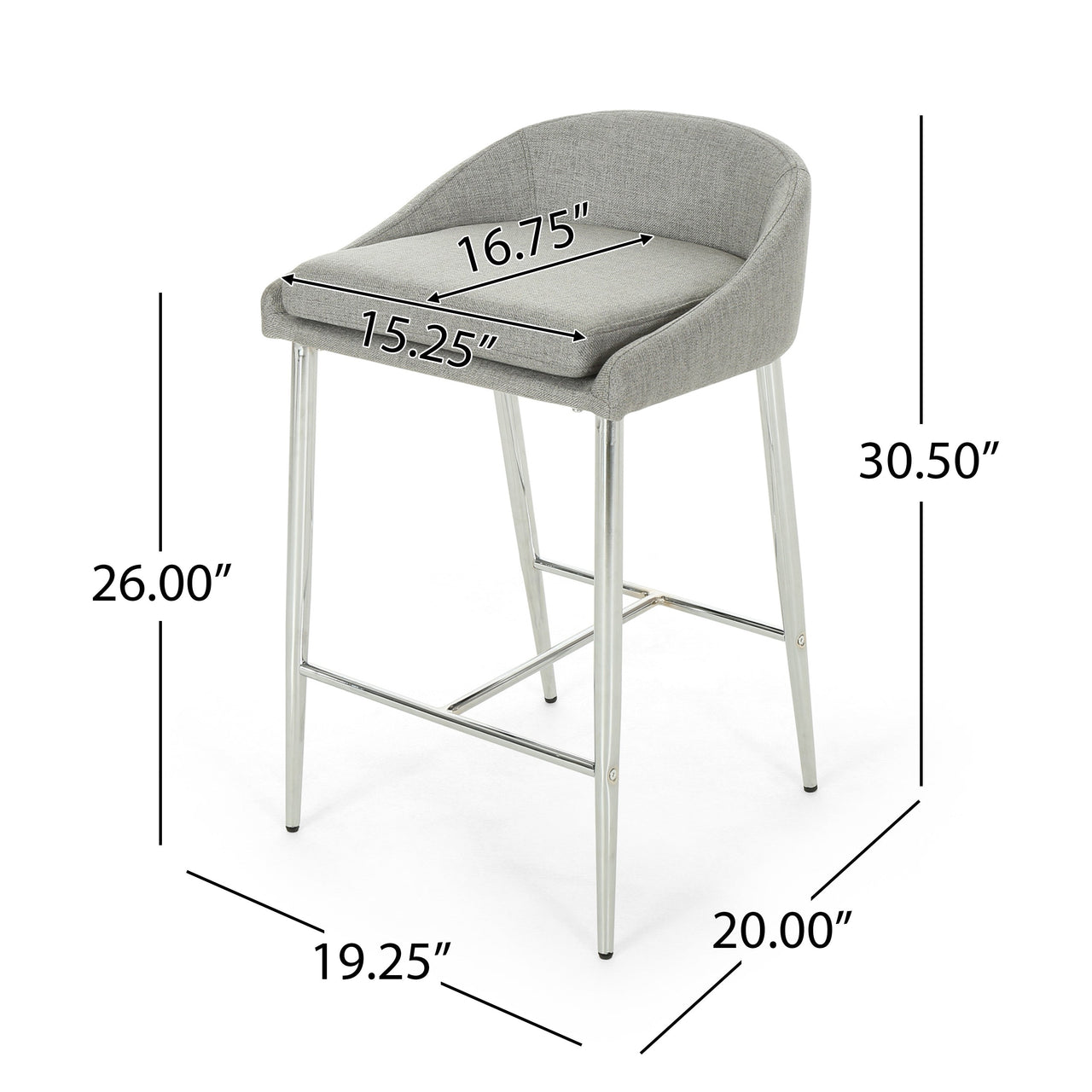 DRAVOX 19" Counter Stool