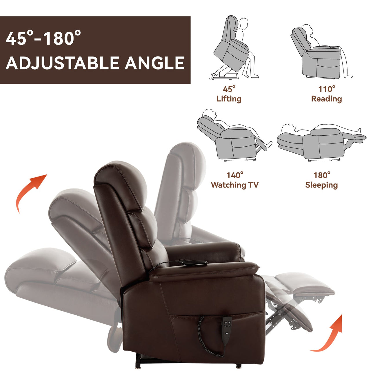 COZYLift 35" Recliner with Heat Massage - 7880