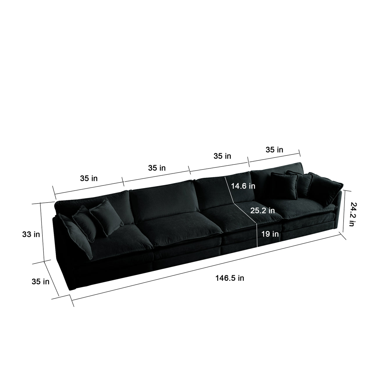 HOLLIS Sofa (4 Seat)