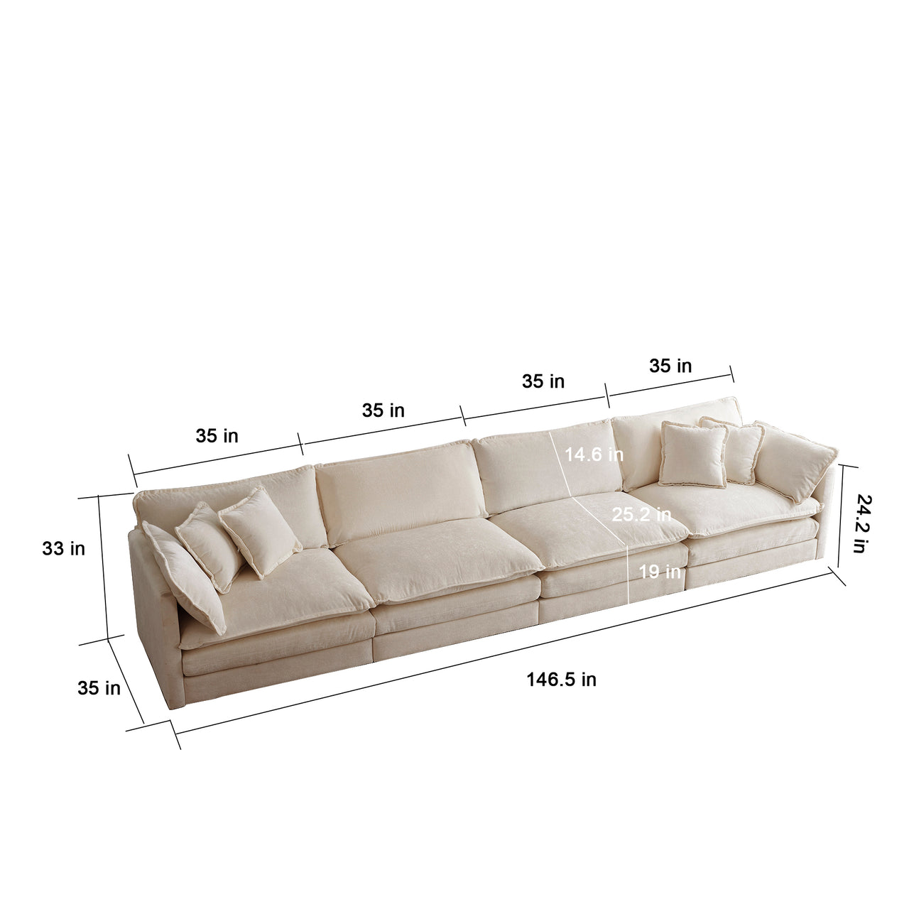 HOLLIS Sofa (4 Seat)