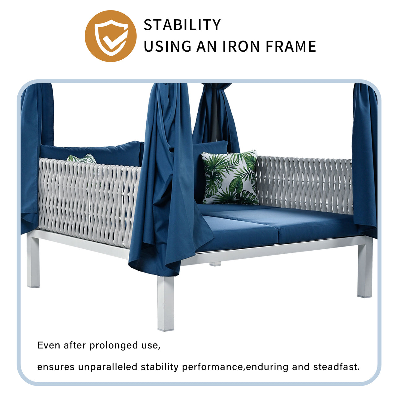 TREXOR 57" Sunbed with Curtains