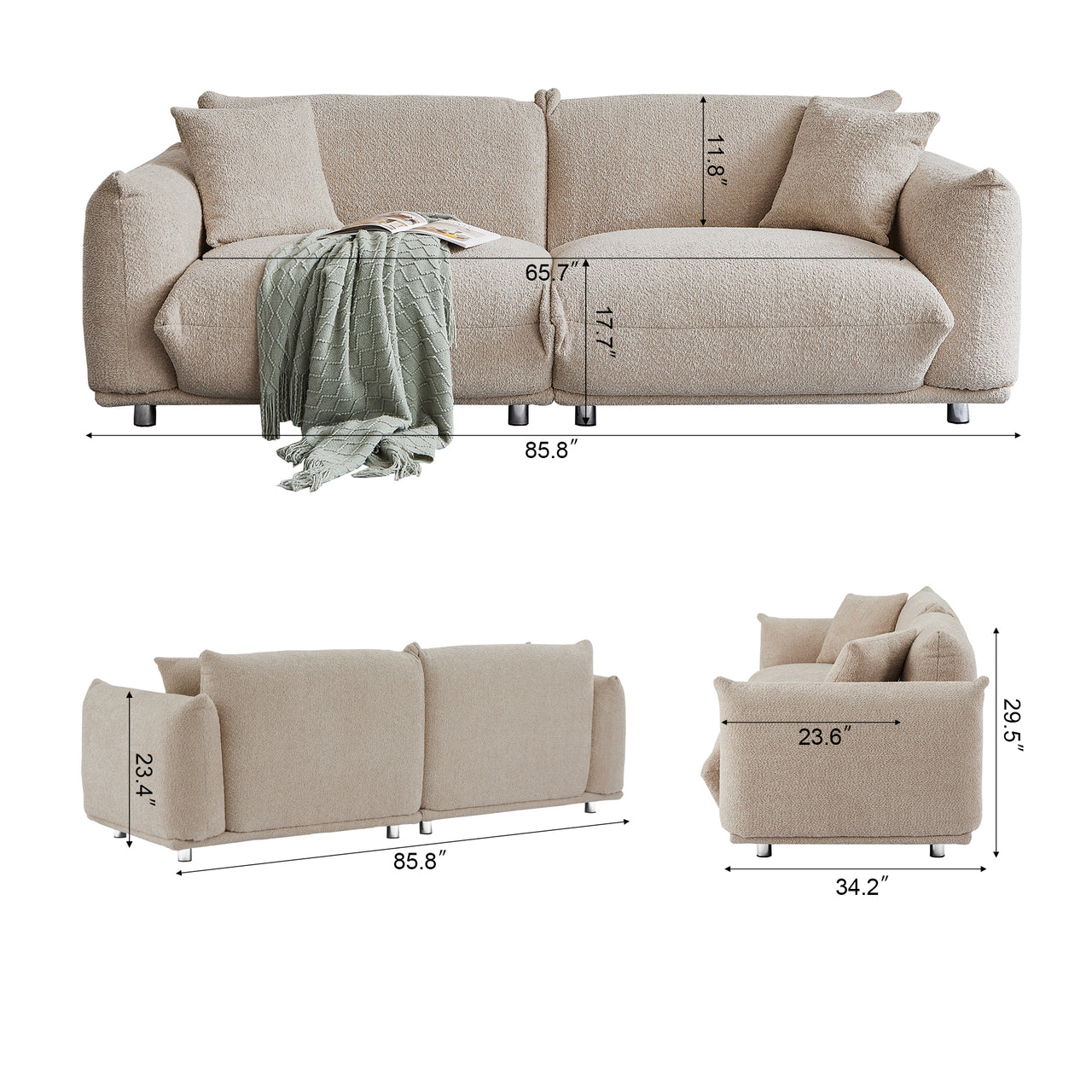 ARISTA 86" Loveseat