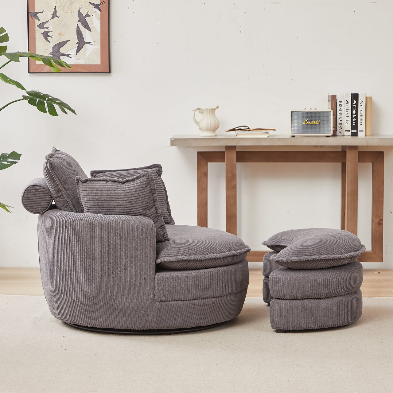 IMOGEN Oversized Swivel 38" Chair