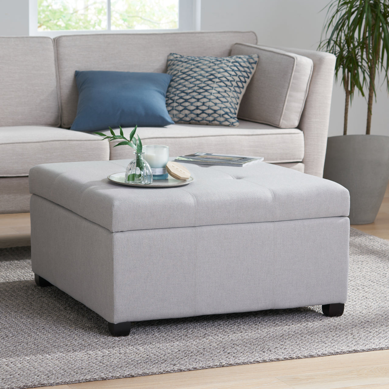 DREXOVA 35" Storage Ottoman