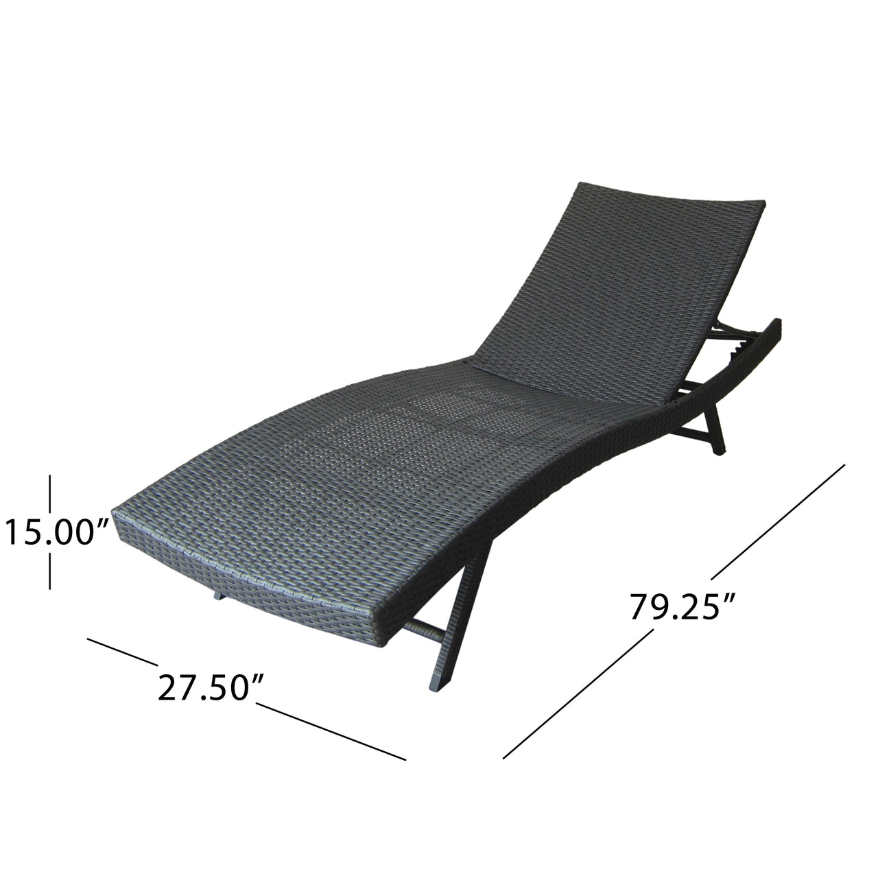 VYLENTX 79" Wicker Chaise Set of 2 Pcs