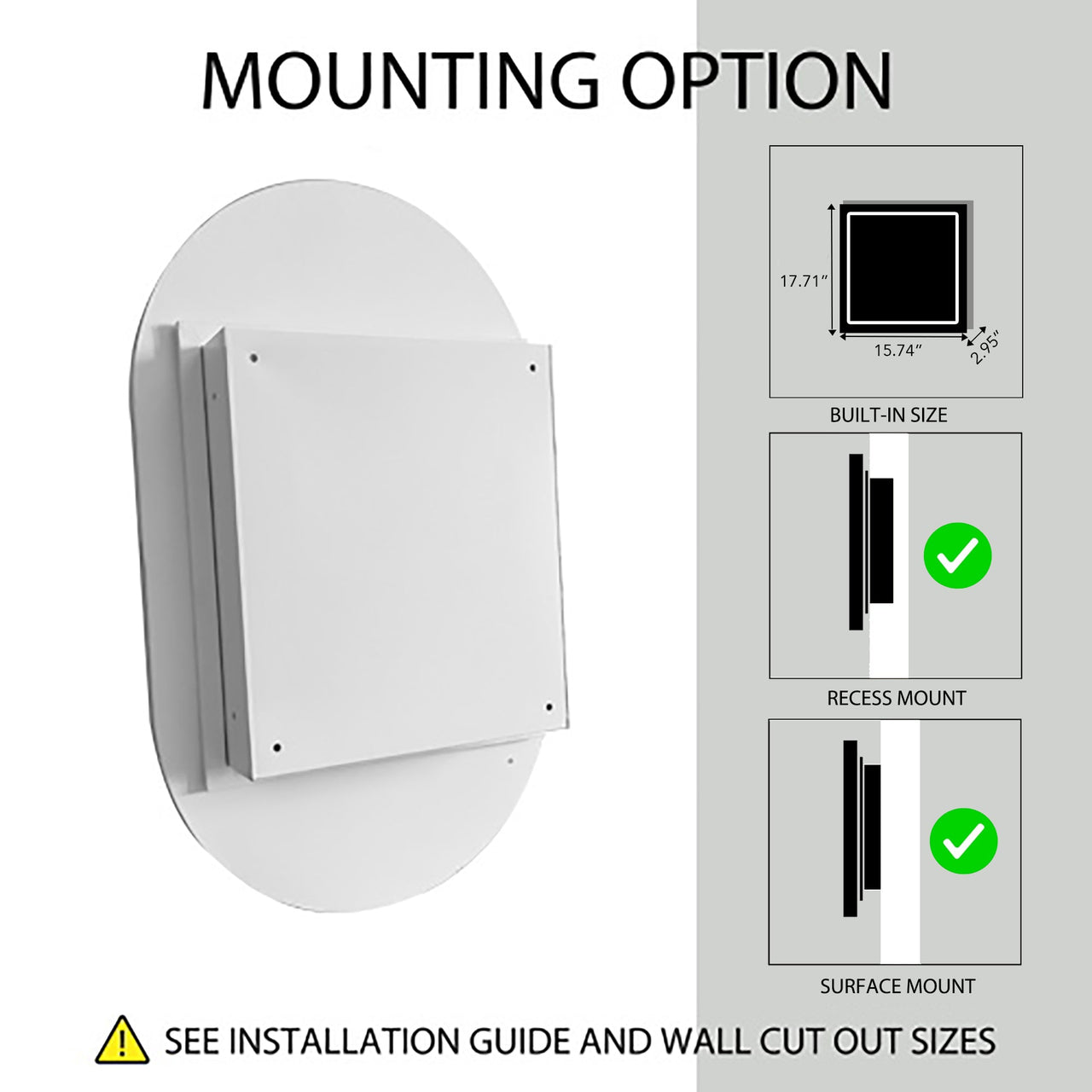 ZYNVEX 33" Wall Mirror