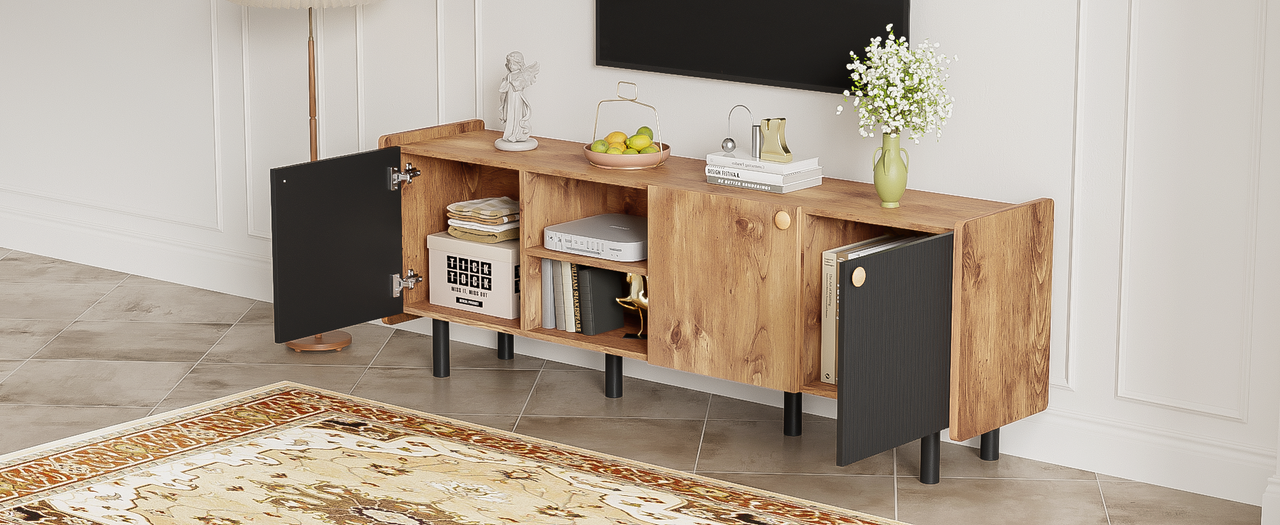 PYXIS 3-Cabinets 62" TV Stand