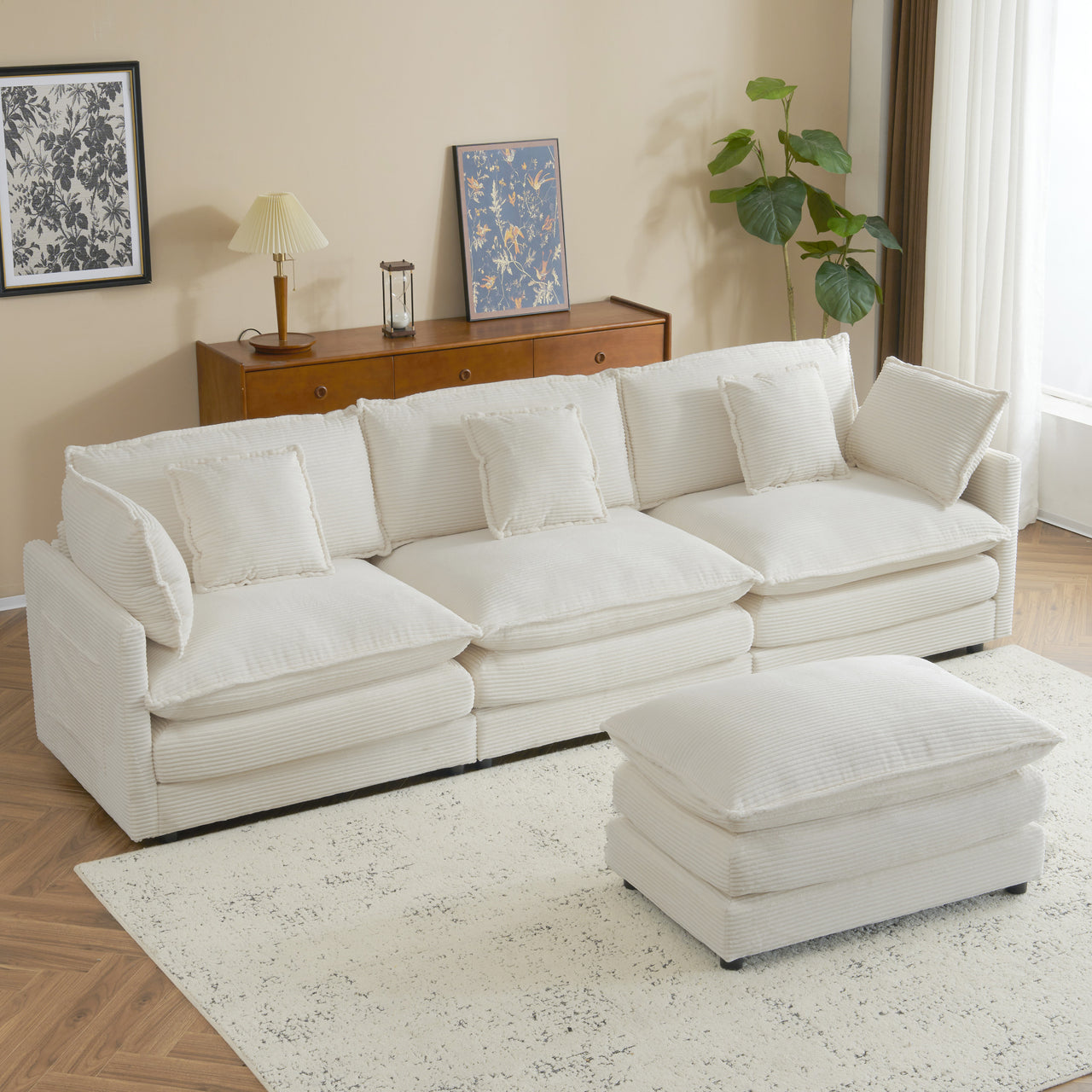 ZENVORIS 113" Sectional Sofa