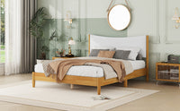 Thumbnail for SOLSTICE Solid Wooden Bed - Teddy Velvet