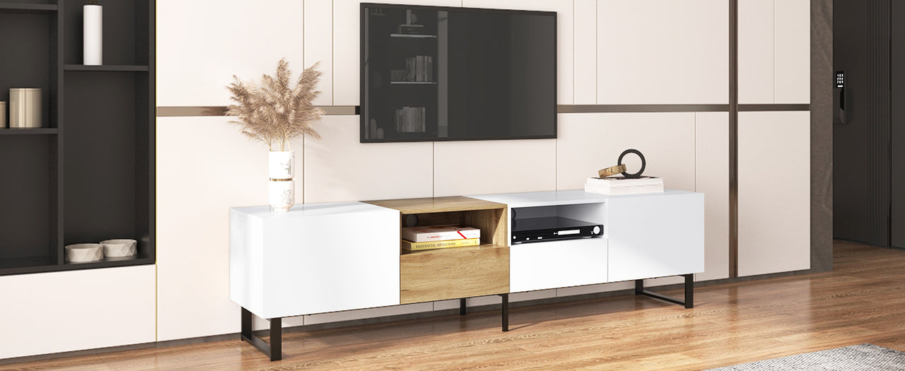 PYXIS 2-Cabinets 75" TV Stand