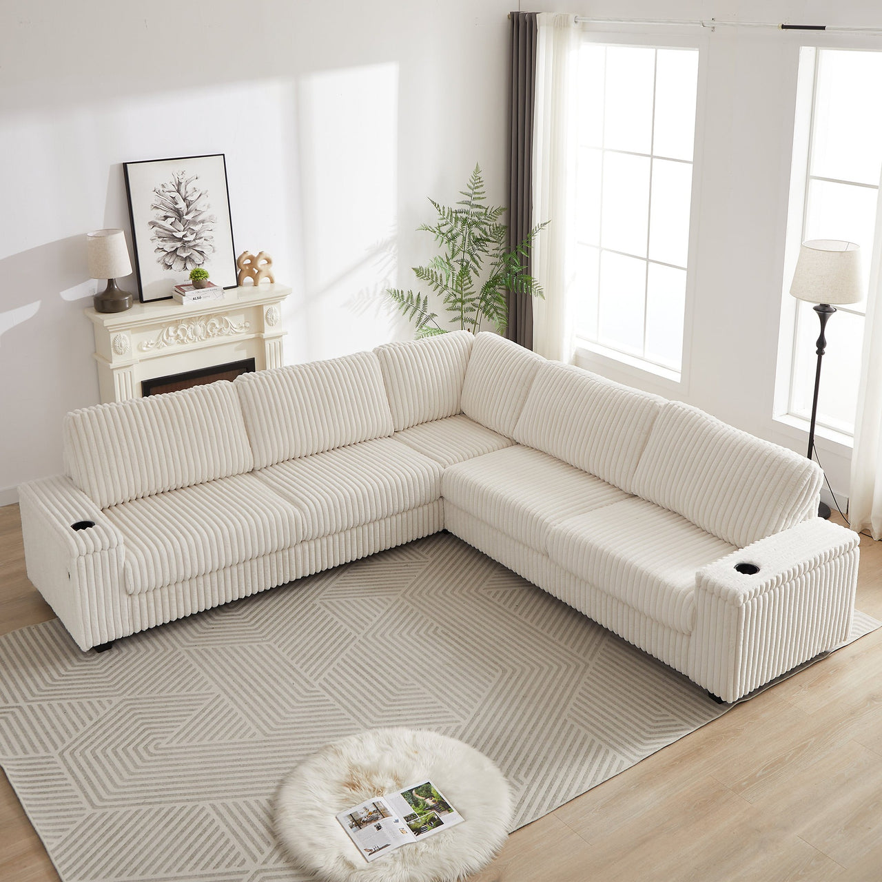 NEVAEH 110" Corner Sofa