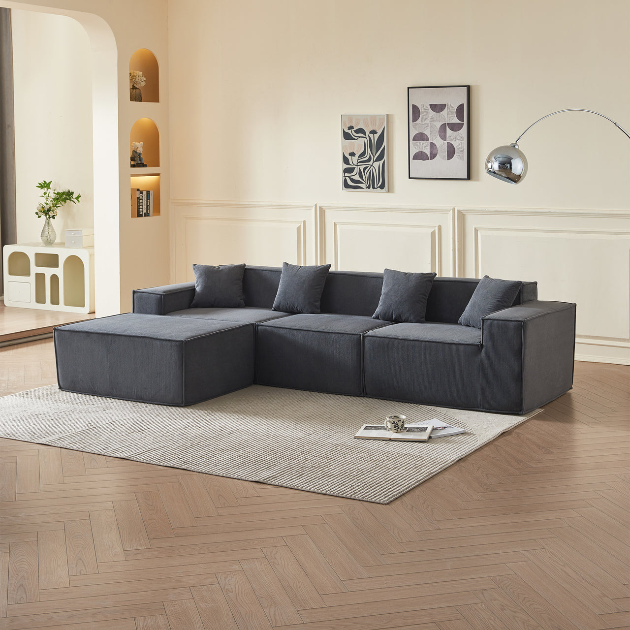 EDEN Corduroy Modular Sectional