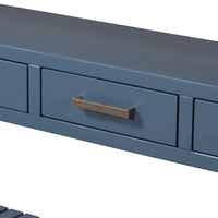Thumbnail for U_STYLE Modern Console Table Sofa Table for Living Room with 4 Drawers and 2 Shelves