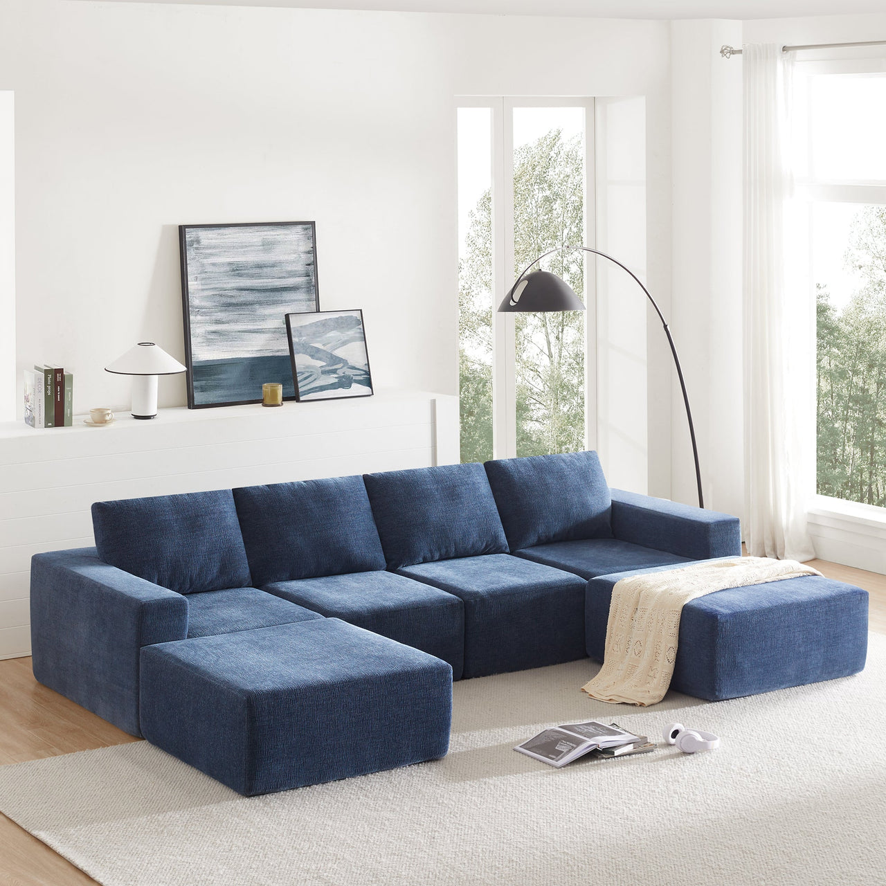 MAVYON 110" Sectional Sofa