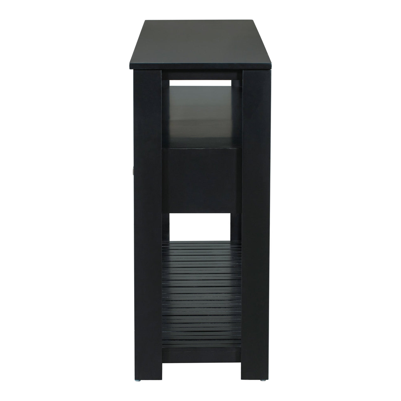 U_STYLE Modern Console Table Sofa Table for Living Room with 4 Drawers and 2 Shelves