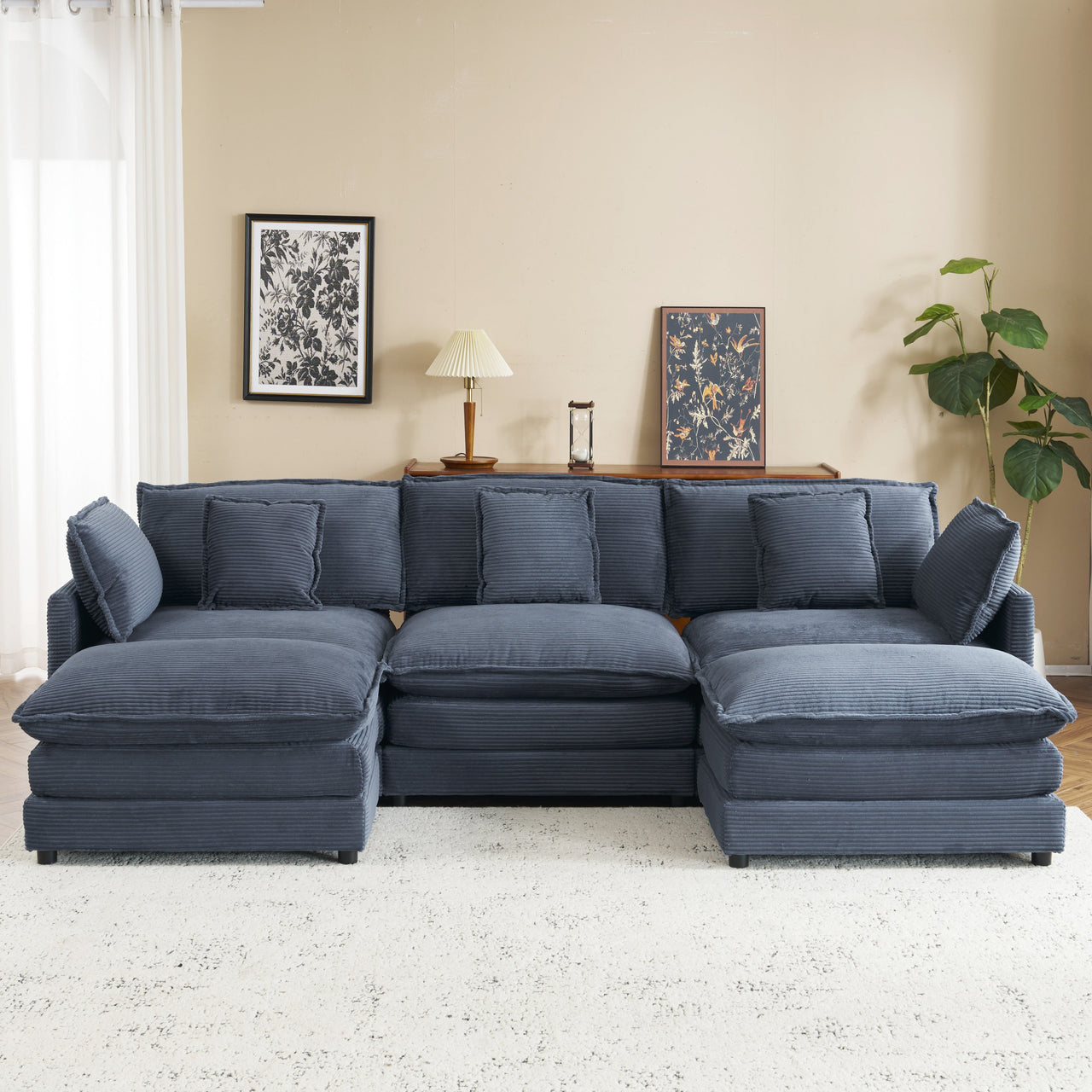 ZENVORIS 113" Sectional Sofa