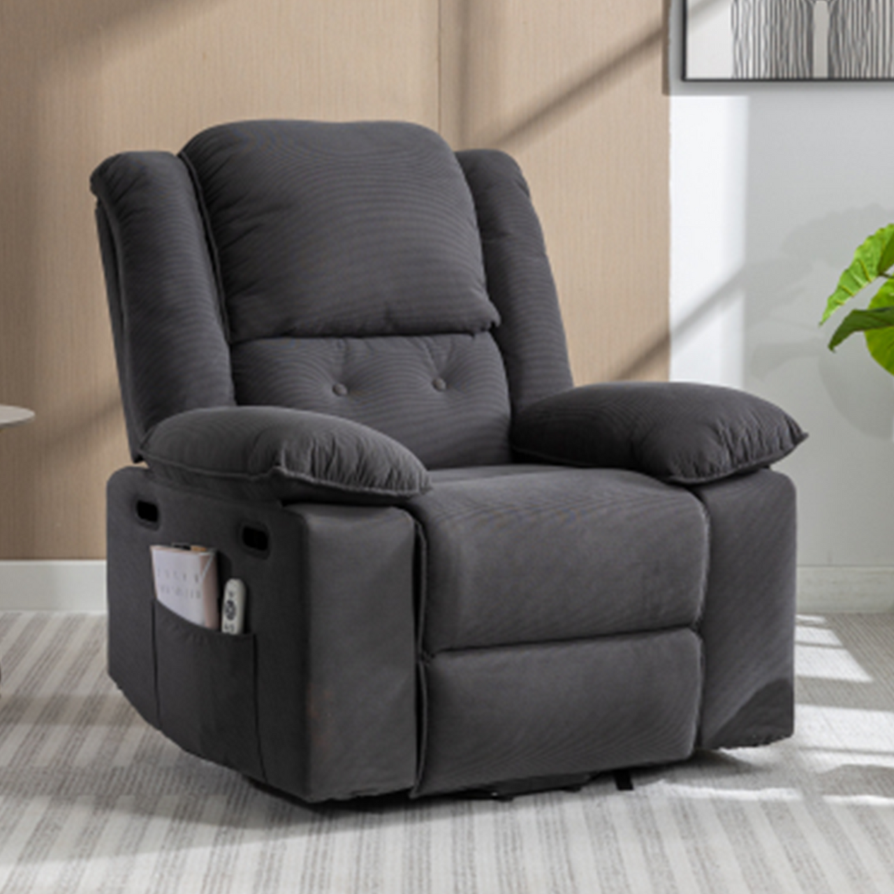 MAVITRA 34" Recliner Chair with Heat Massage