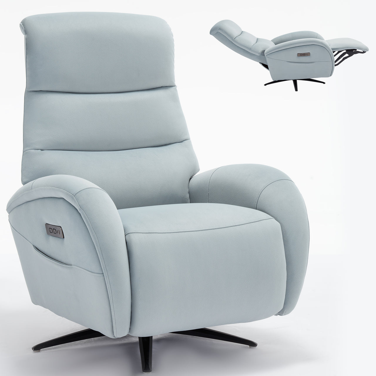 QORVANIX 32" Swivel Recliner Chair