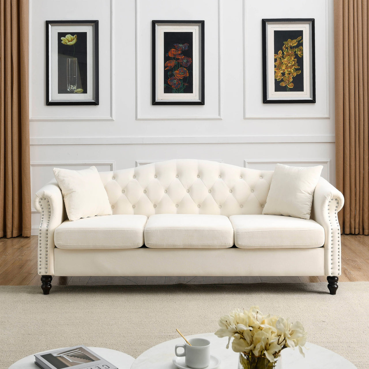 SYLVIE 80" Sofa Set