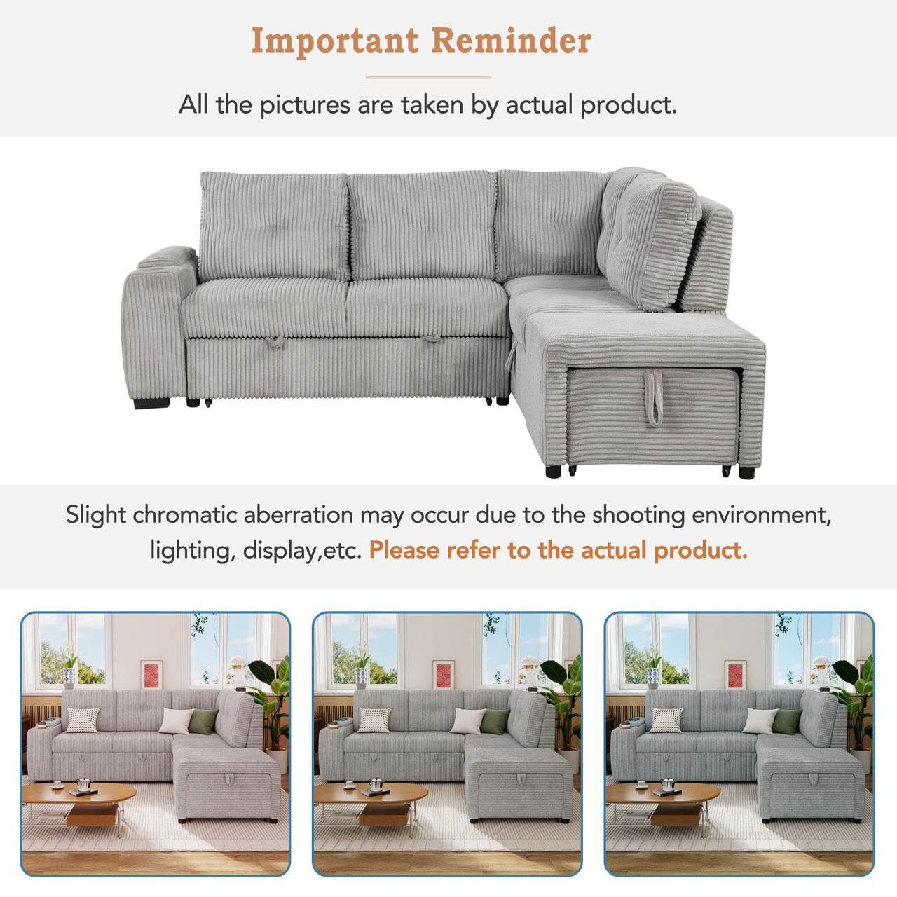 NEXRION 94" Sectional Sofa