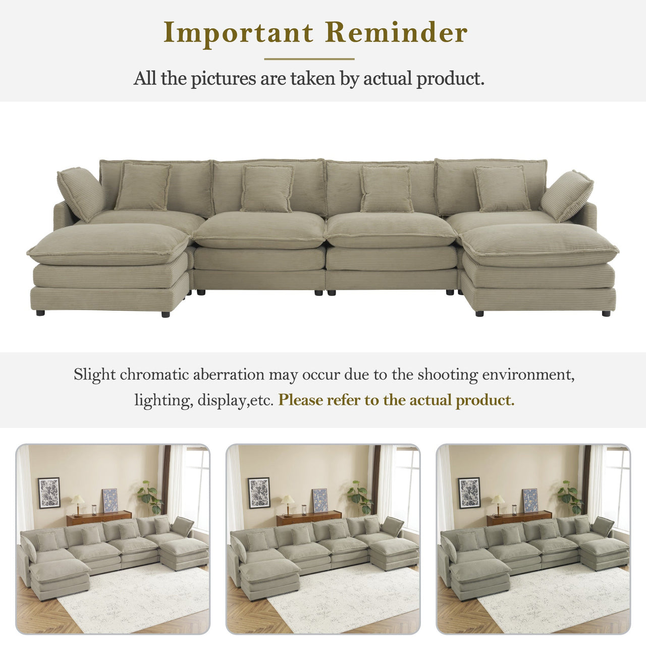 ZENVORIS 150" Sectional Sofa