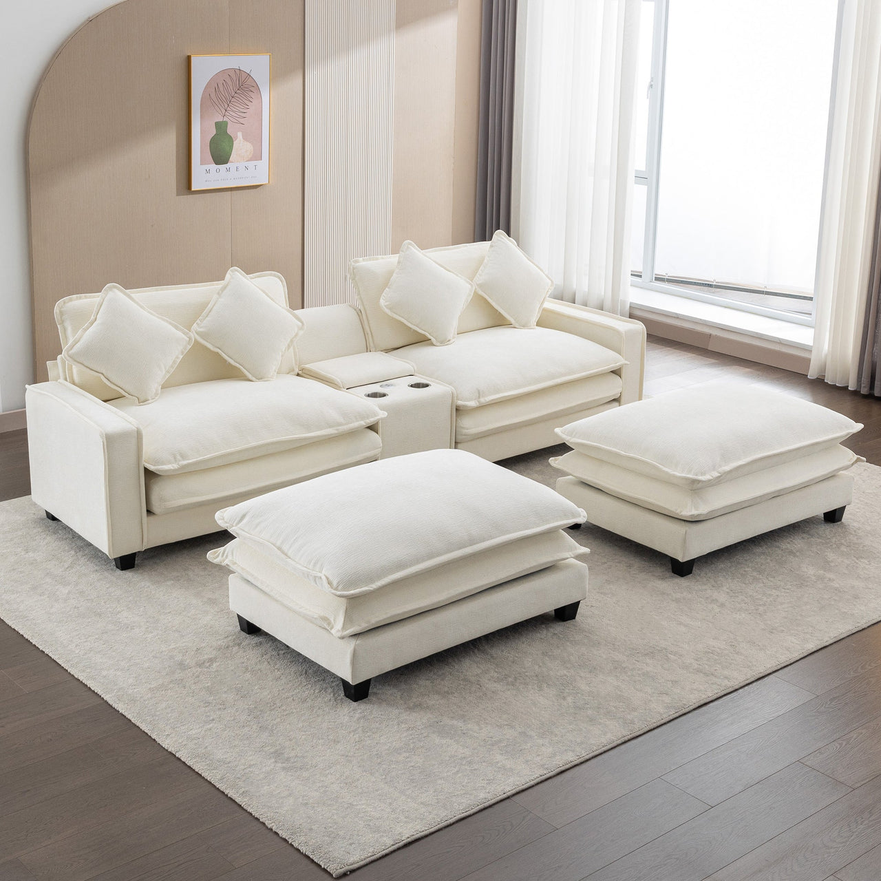 VELVORO 113" Sectional Sofa