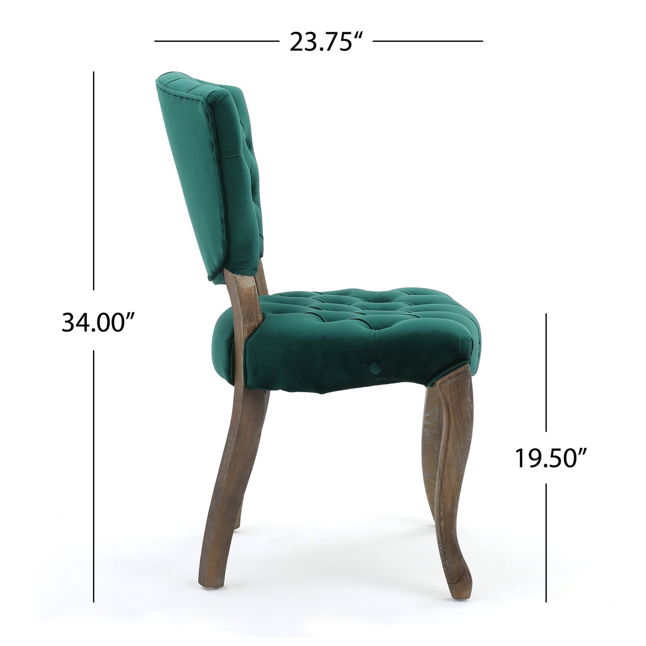 KYROVEXTA 21" Tufted Chair 2 Pcs