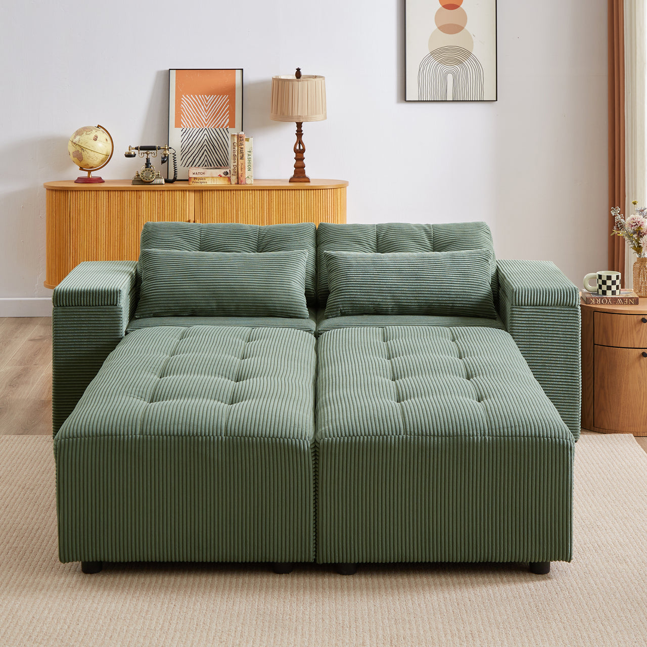 ZINNIA Convertible 3 in 1 Sleeper Sofa