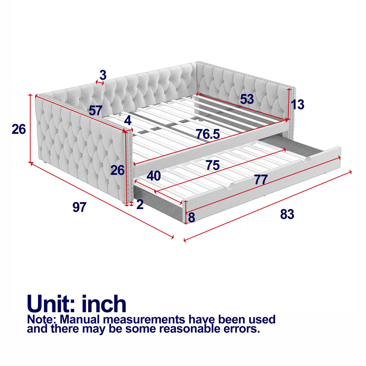 BRIONY 83" Sofa Bed