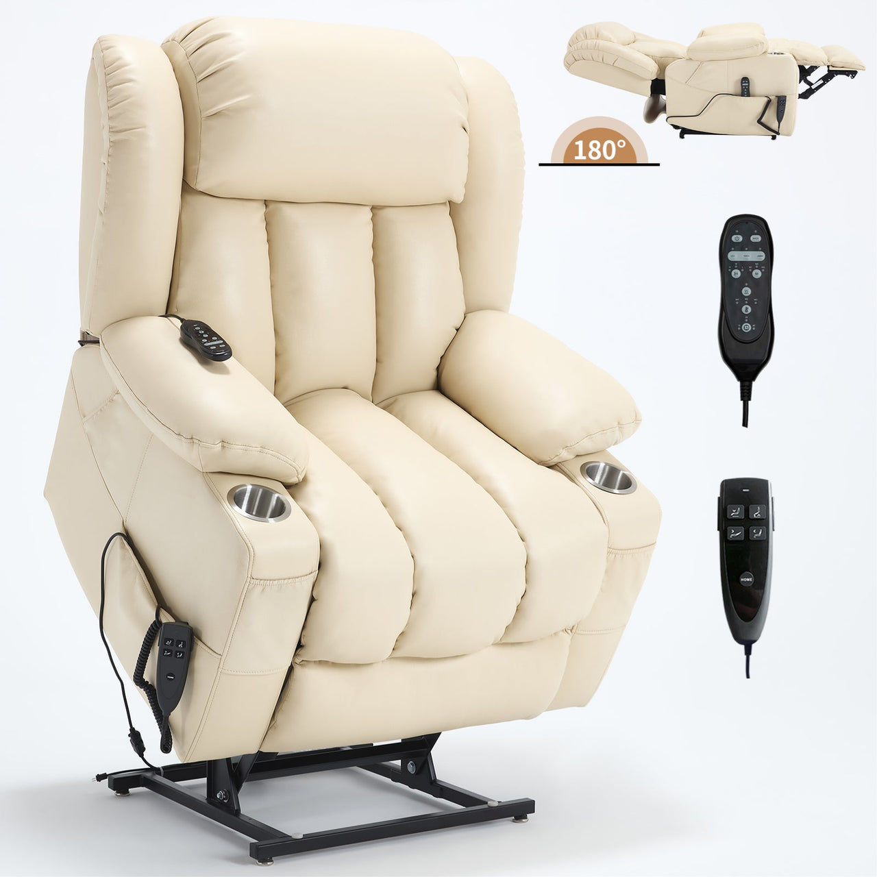 COZYLift 39" Recliner with Heat Massage - 7717