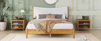 Thumbnail for SOLSTICE Solid Wooden Bed - Teddy Velvet