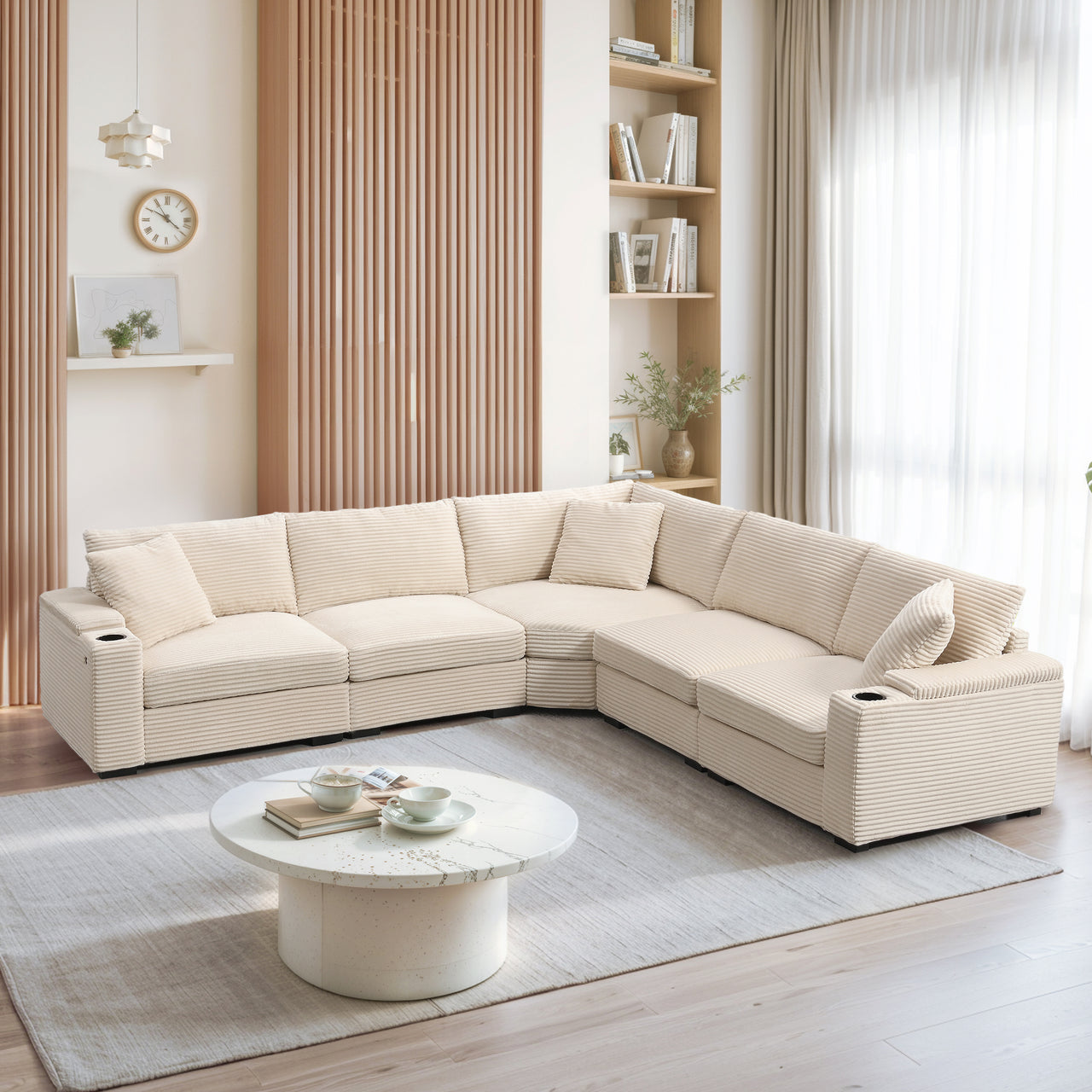 HYZORA 106" Sectional Sofa