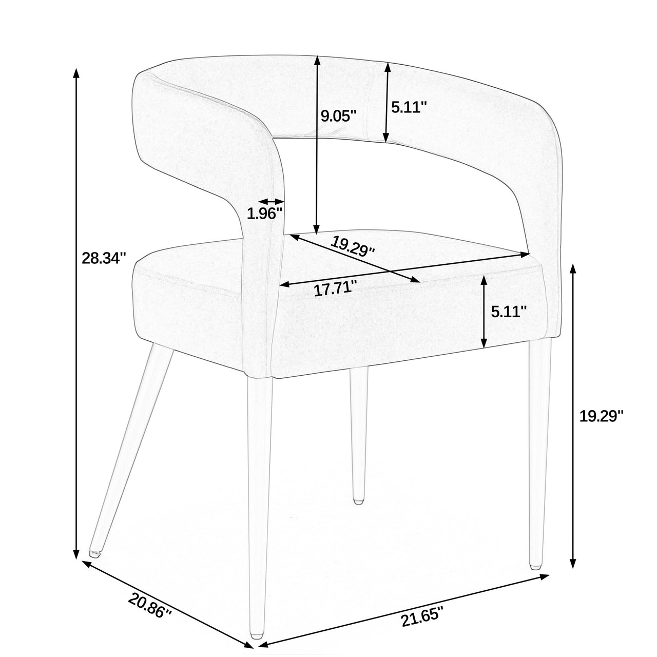 TOVA 22" Chair