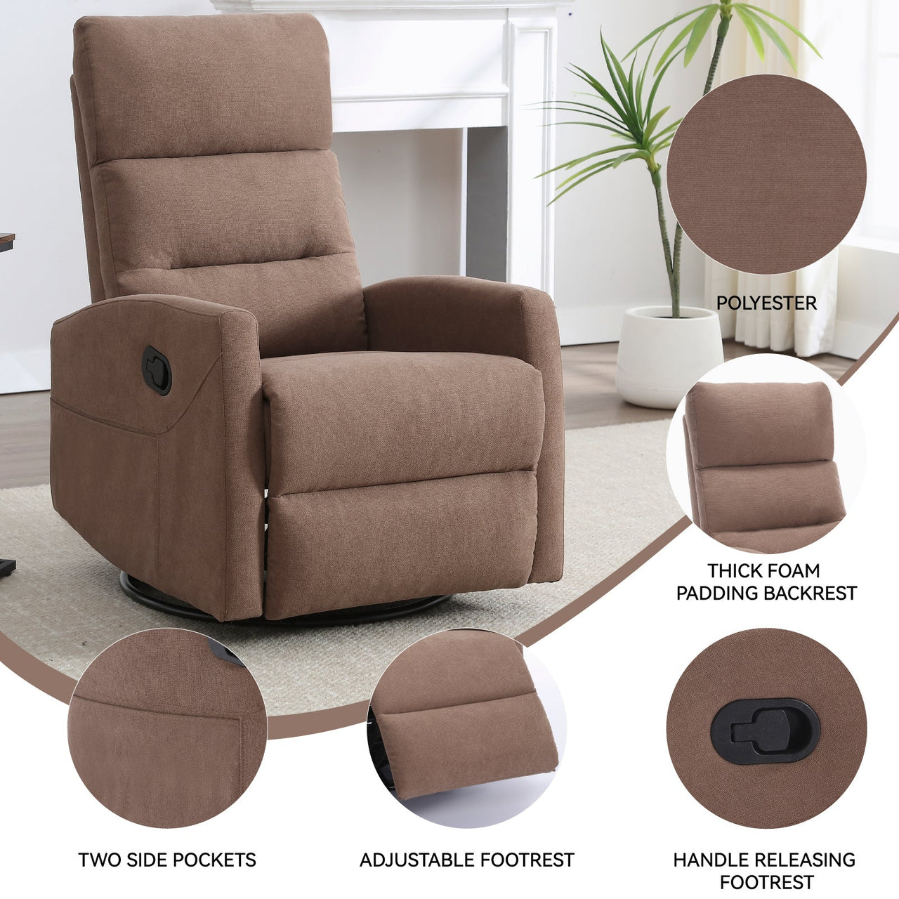 KYRVEZA 26" Recliner Chair