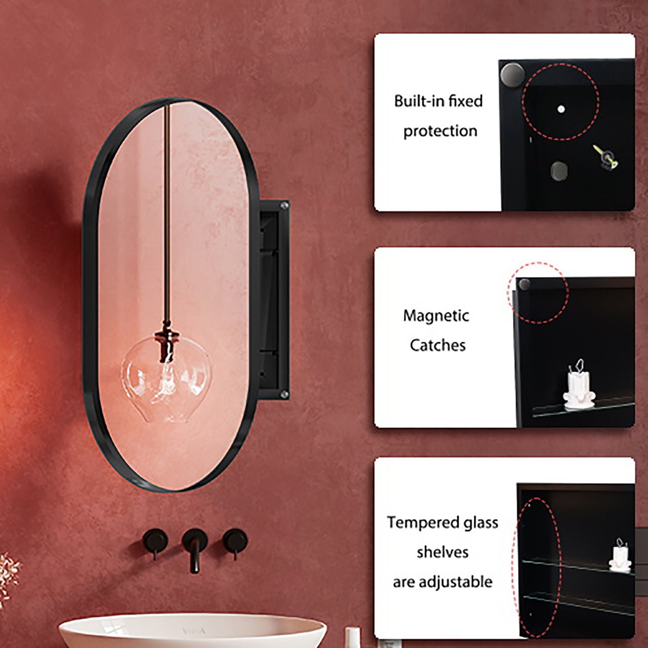 ZYNVEX 33" Wall Mirror