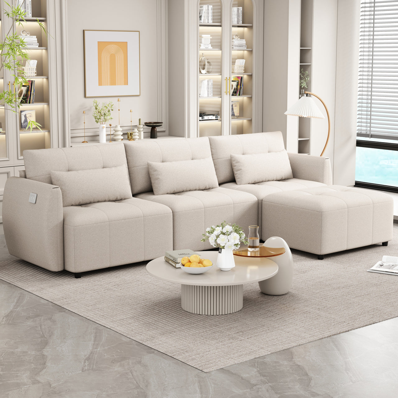 TROVANIX 113" Sectional Sofa