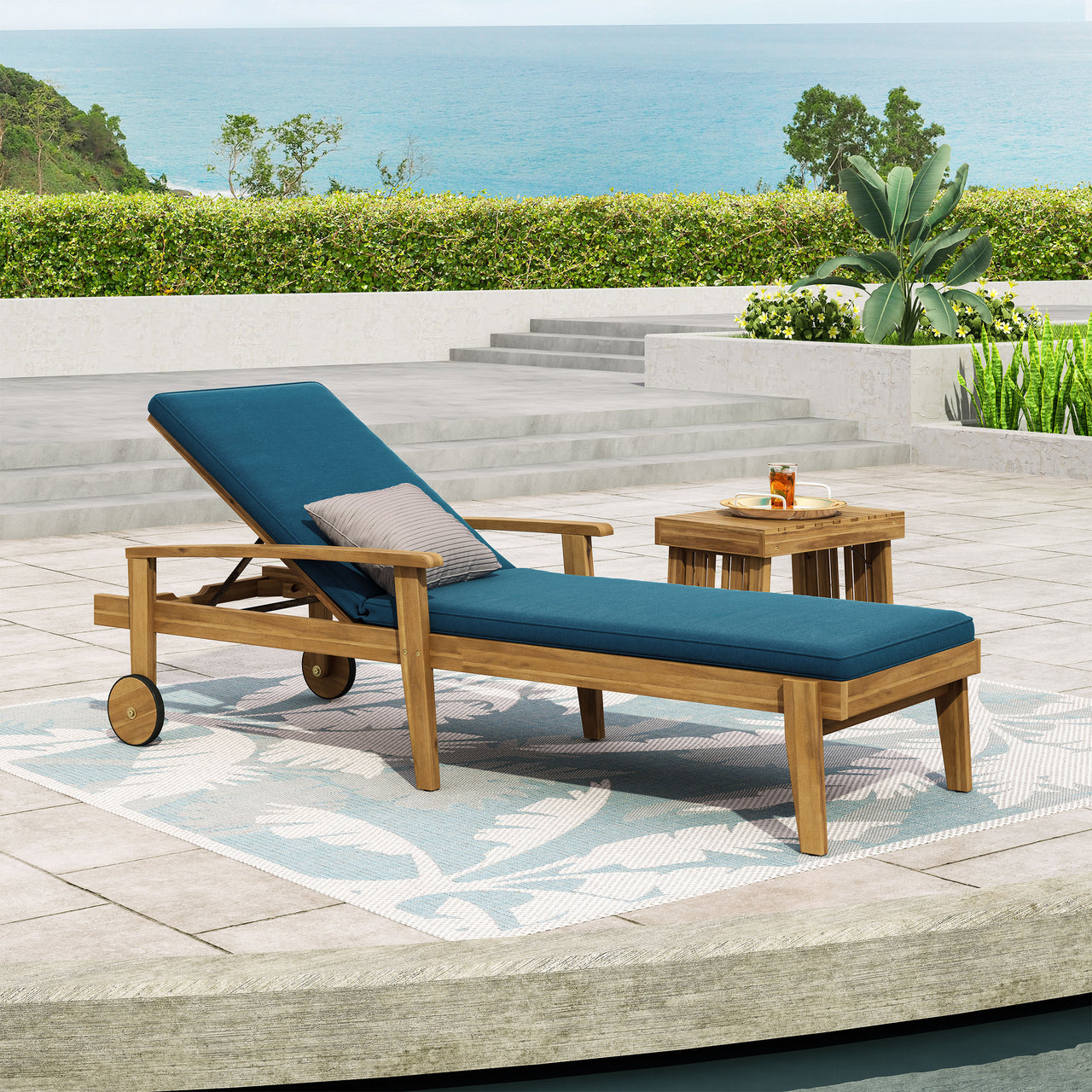 JYLTOR 79" Outdoor Chaise Lounge